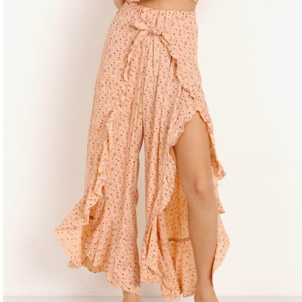 Blue Life Ruffle Culotte Fantasy Ditsy Petal